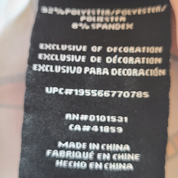 Neff White Swim Shorts with Orange, Yellow & Blue Tropical Print - Picture 9 of 9